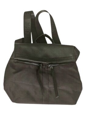 Botkier New York Black Mini Backpack Nylon Leather Trim Minimal Travel Bag NYC